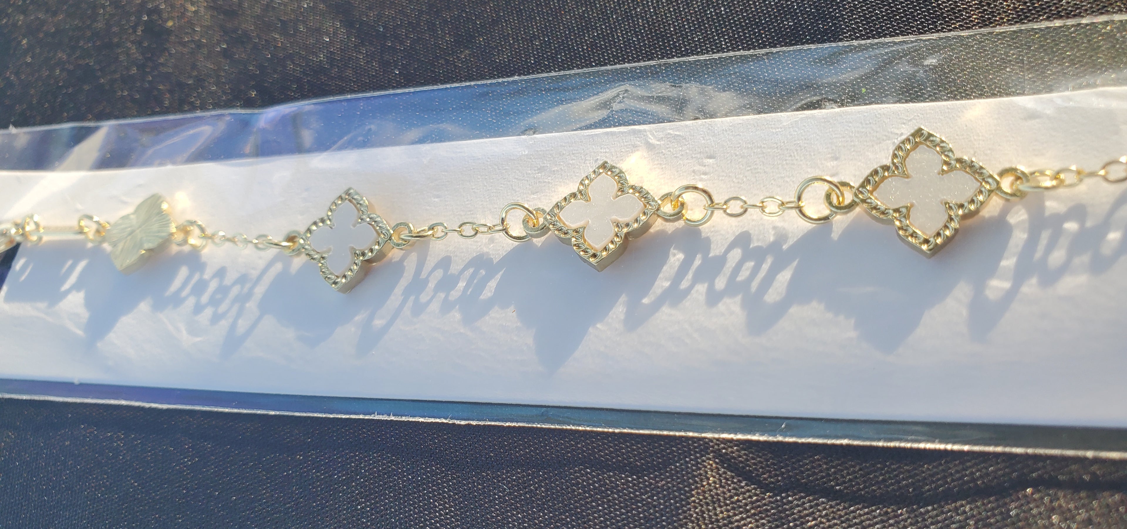 Vintage Four-Leaf Clover Bracelet