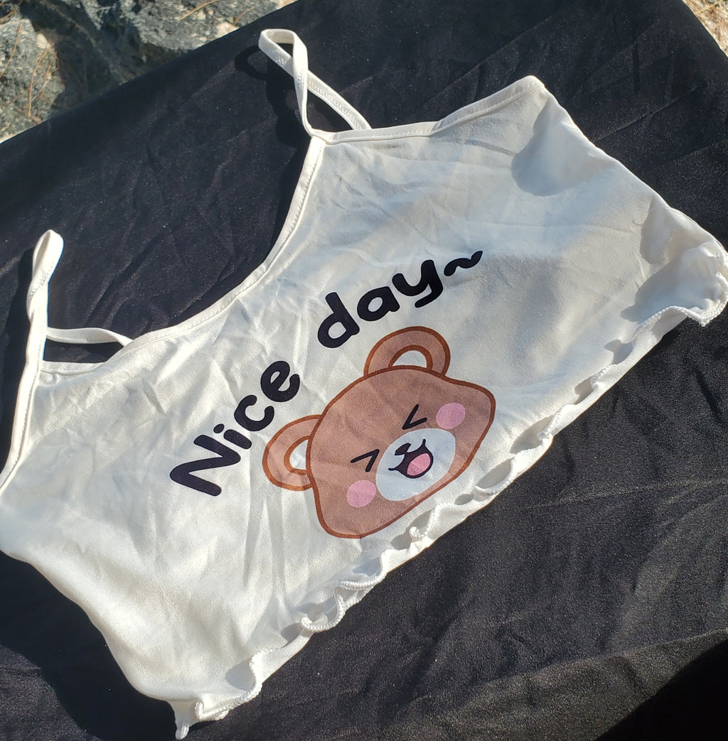 Bear Graphic Sleep Top