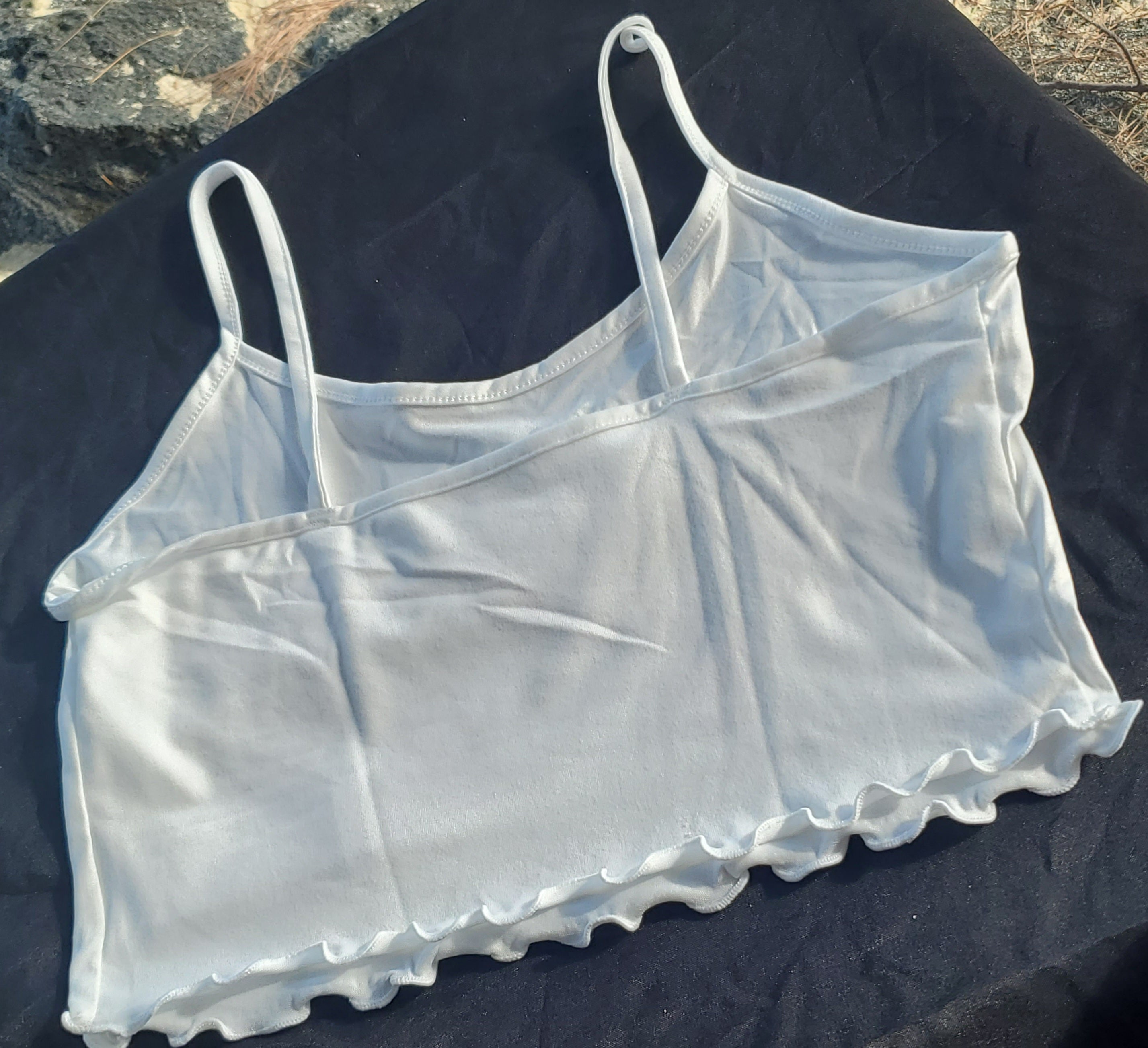 Graphic Spaghetti Strap Sleep Top