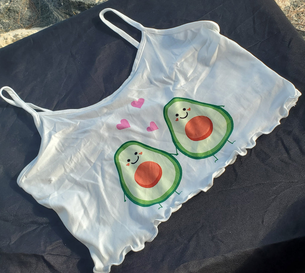 Graphic Spaghetti Strap Sleep Top