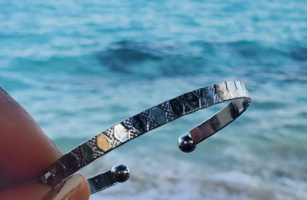 Textured Cuff Bangle