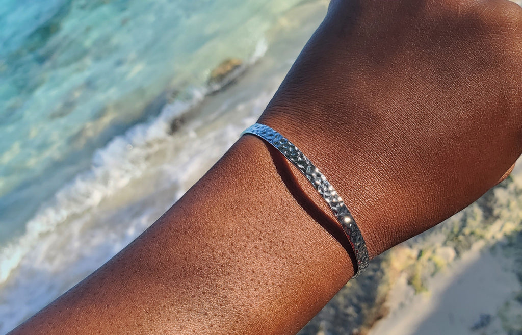 Textured Cuff Bangle