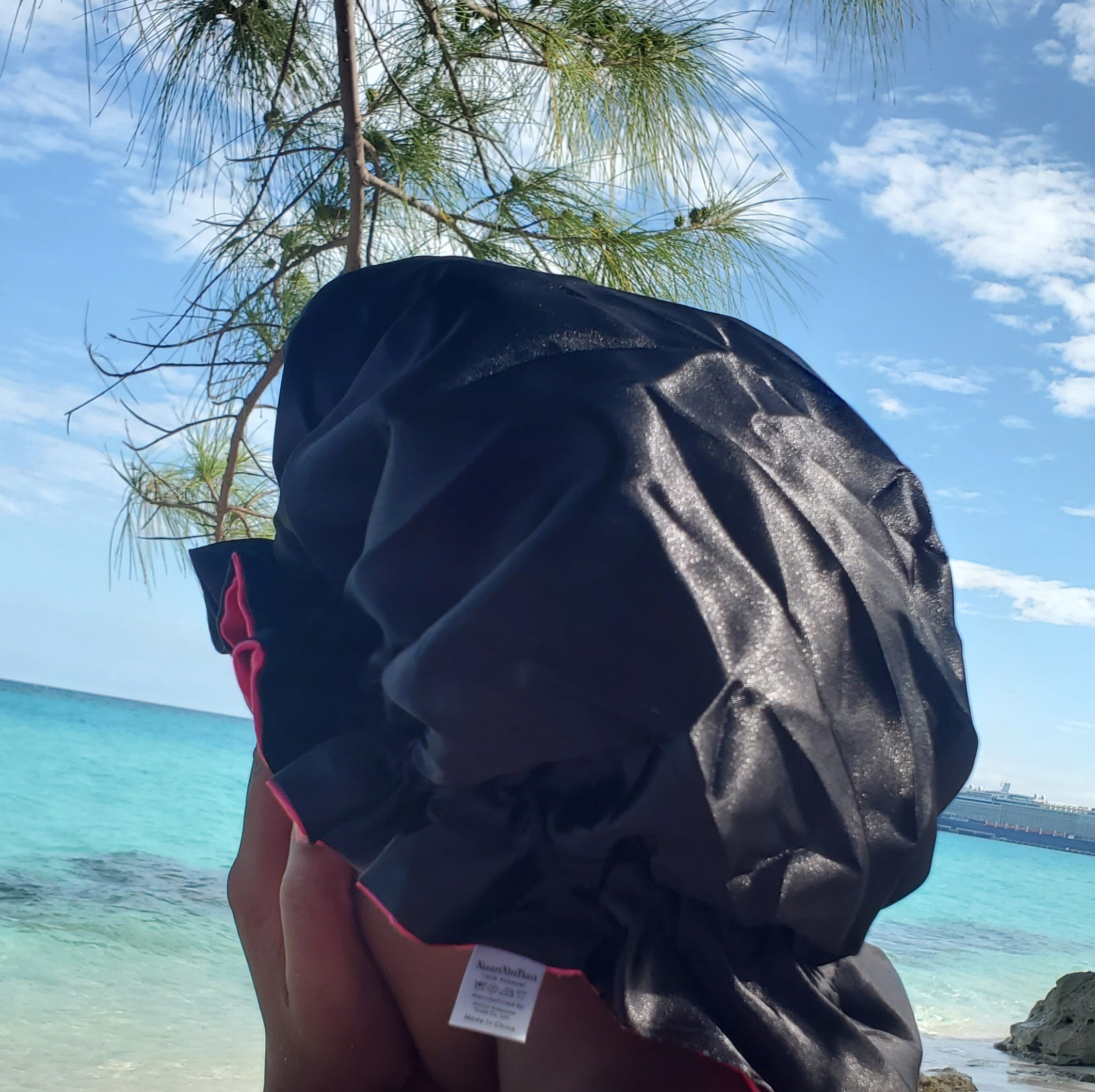 Reversible Satin Sleep Cap