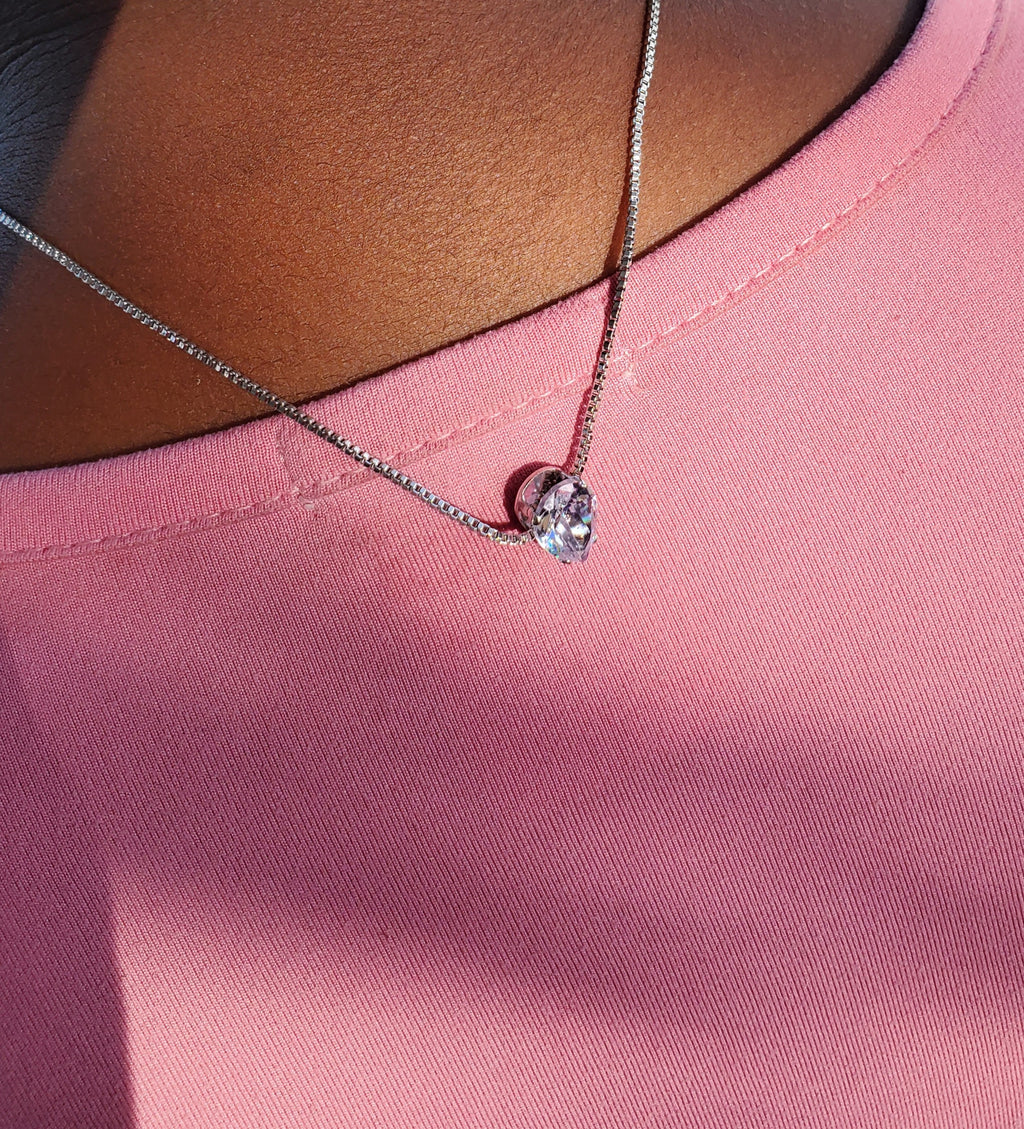 Minimal Crystal Pendant Chain