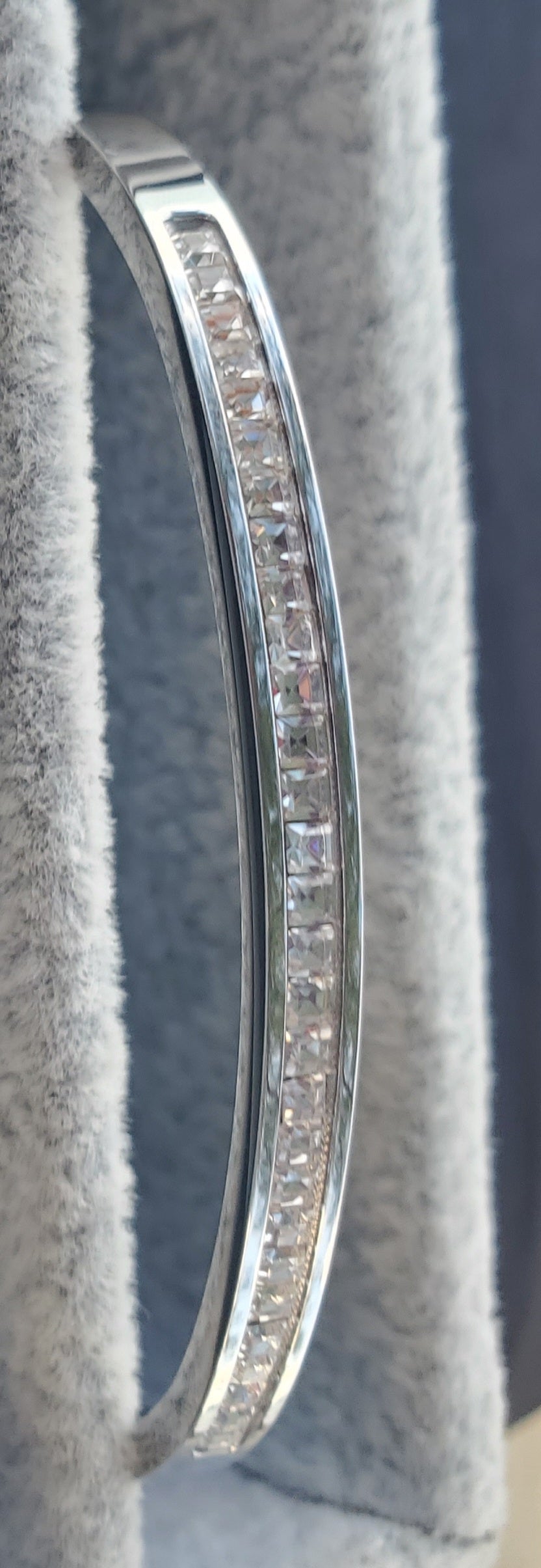 Elegant Crystal Silver Bracelet