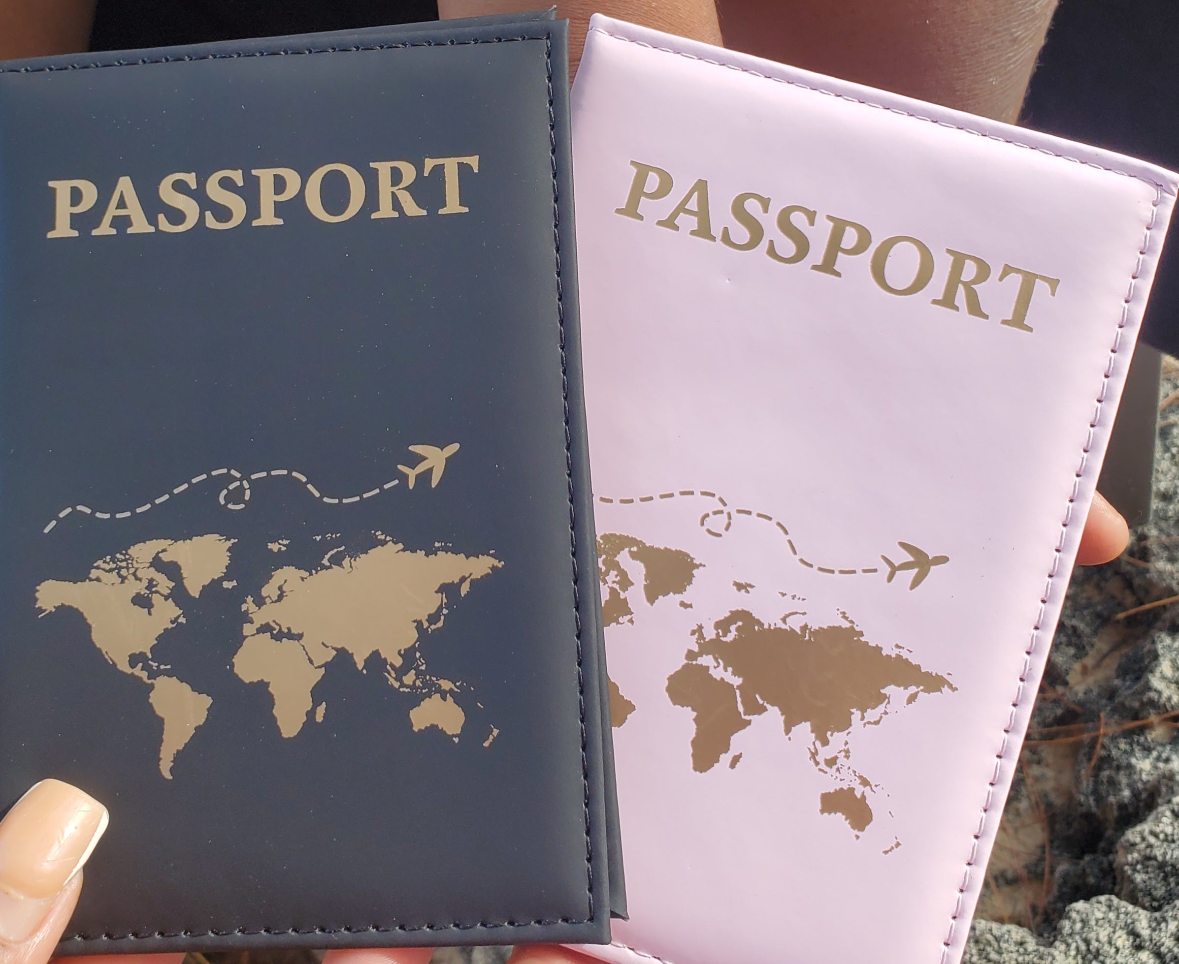 His and Hers Passport Holders