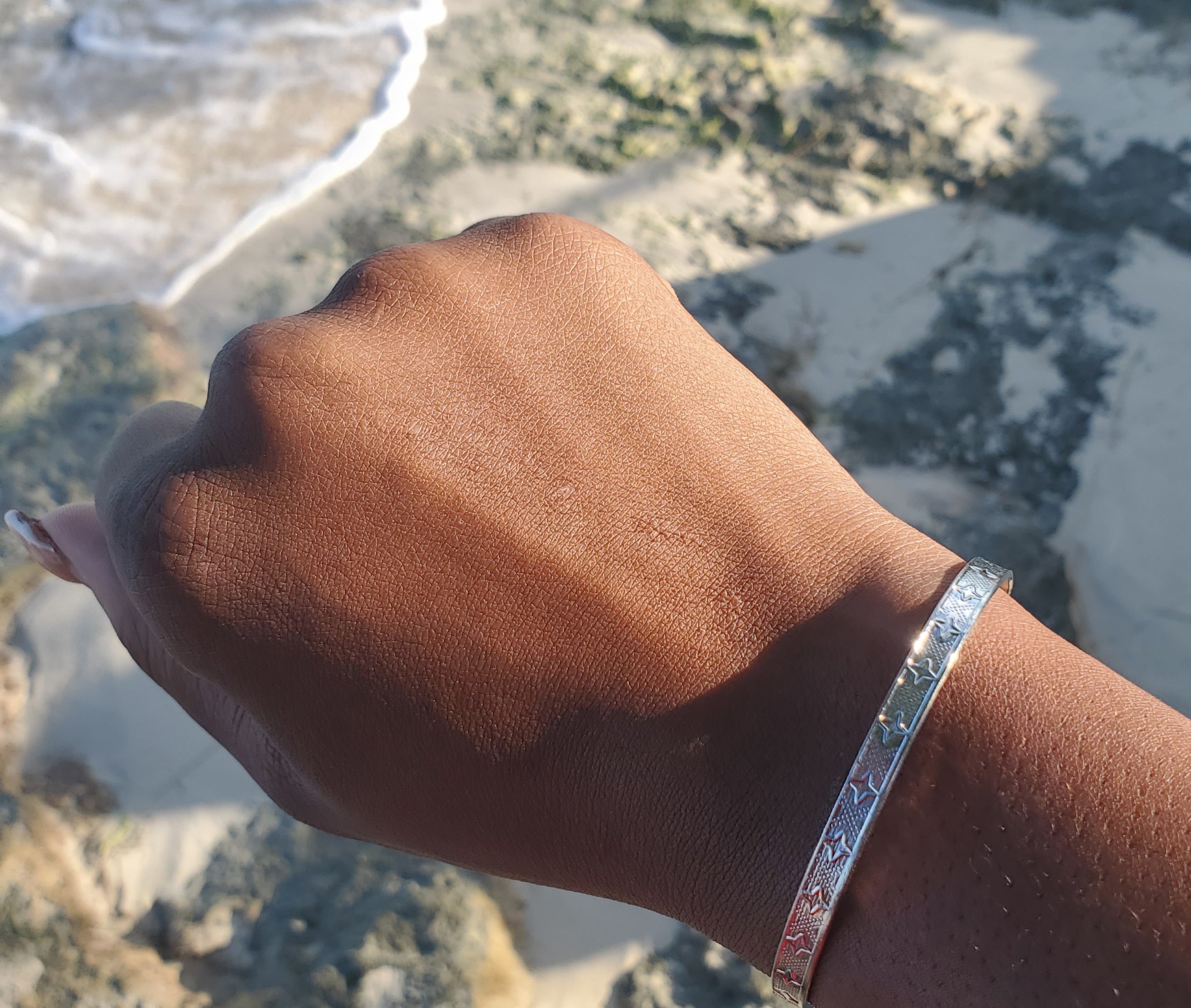 Starred Cuff Bangle