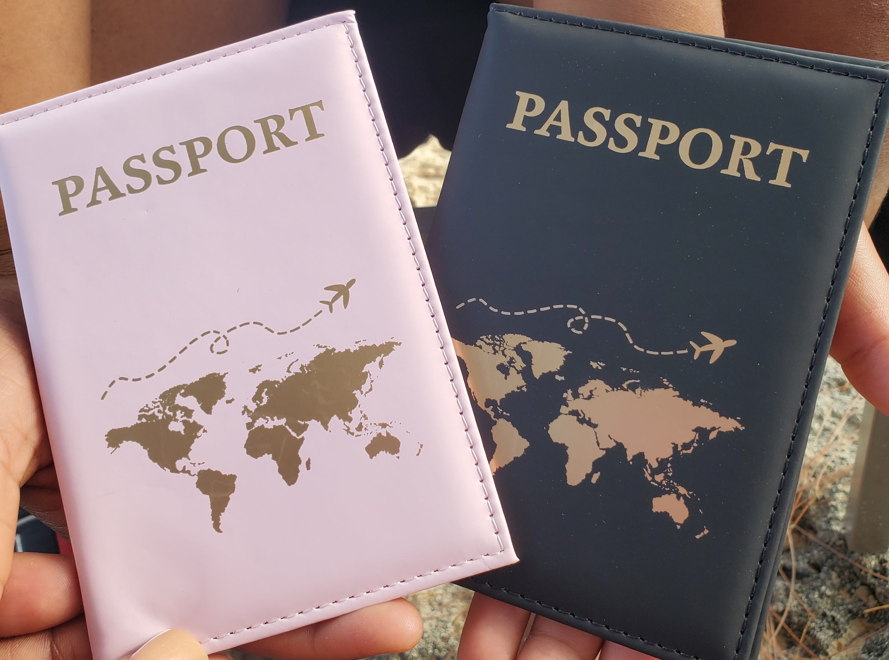 His and Hers Passport Holders