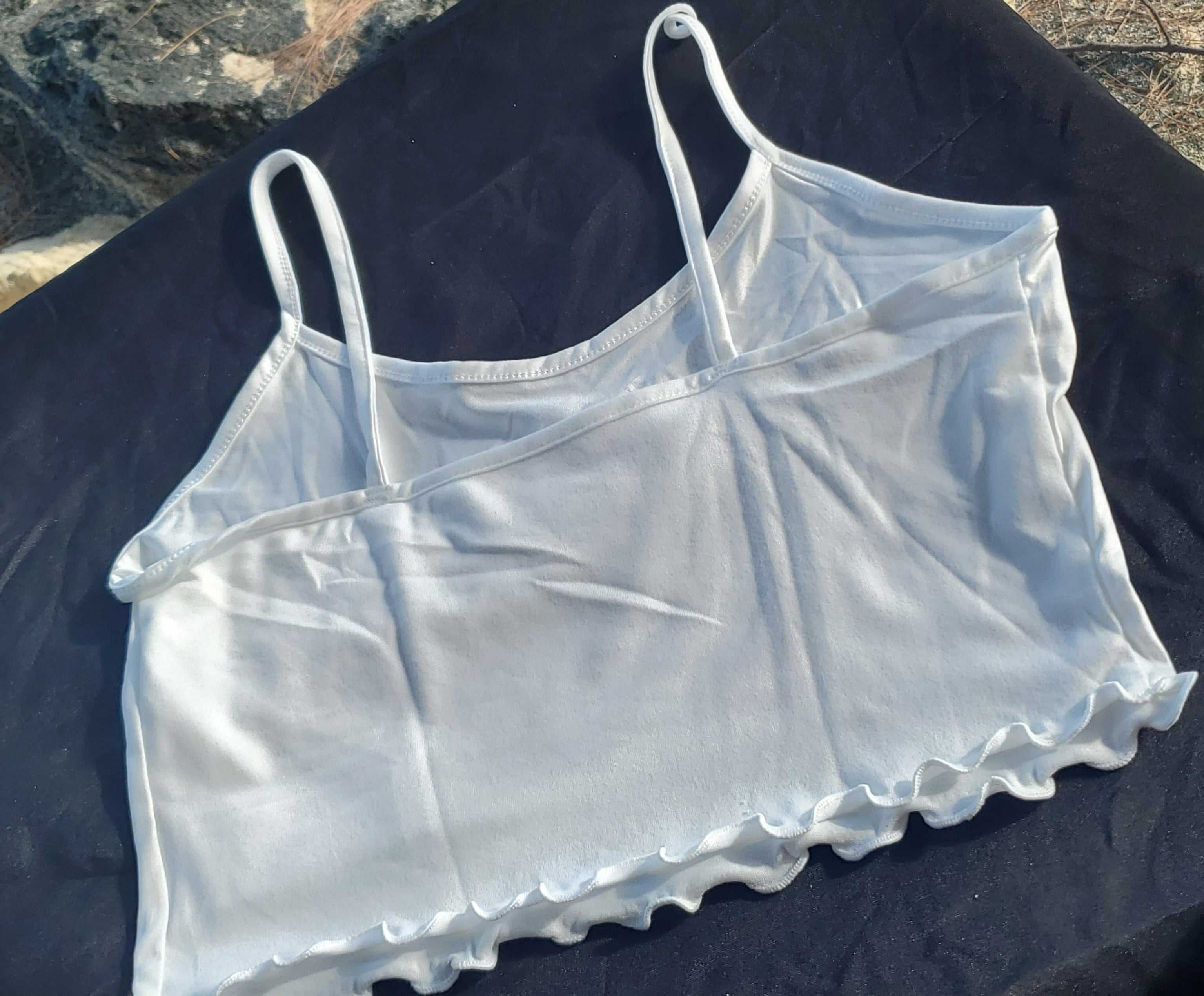 Graphic Spaghetti Strap Sleep Top