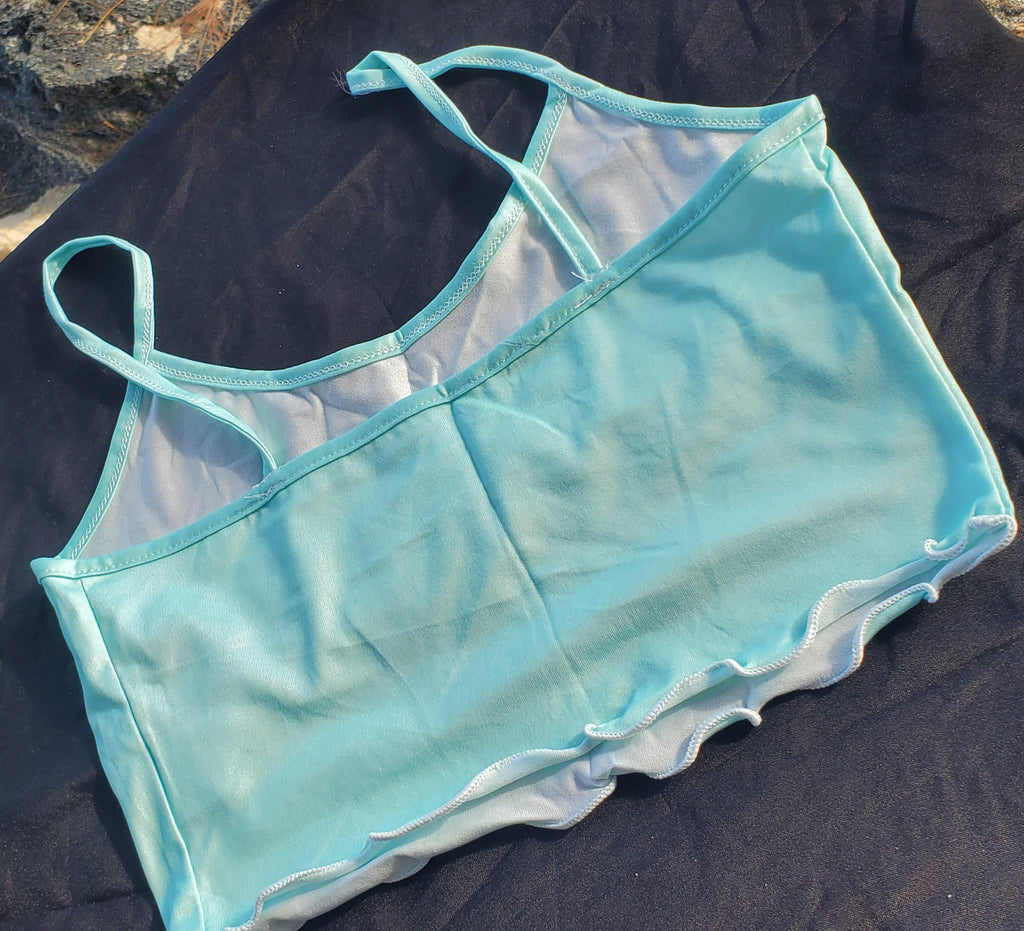 Graphic Spaghetti Strap Sleep Top
