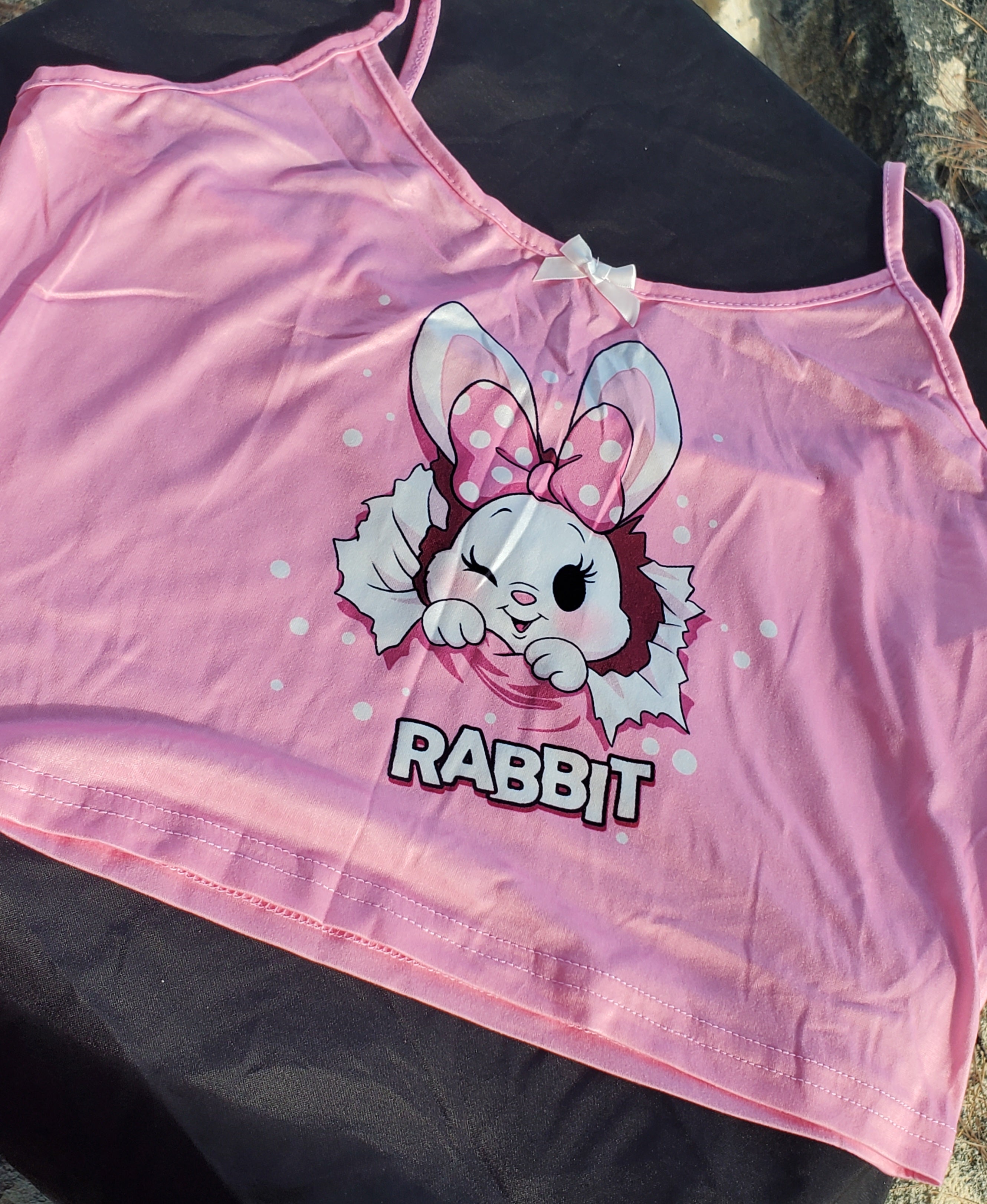 Rabbit Graphic Sleep Top