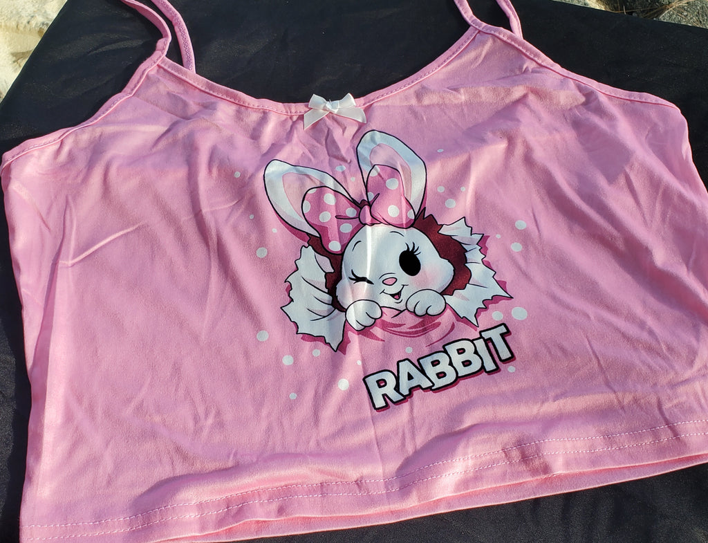 Rabbit Graphic Sleep Top