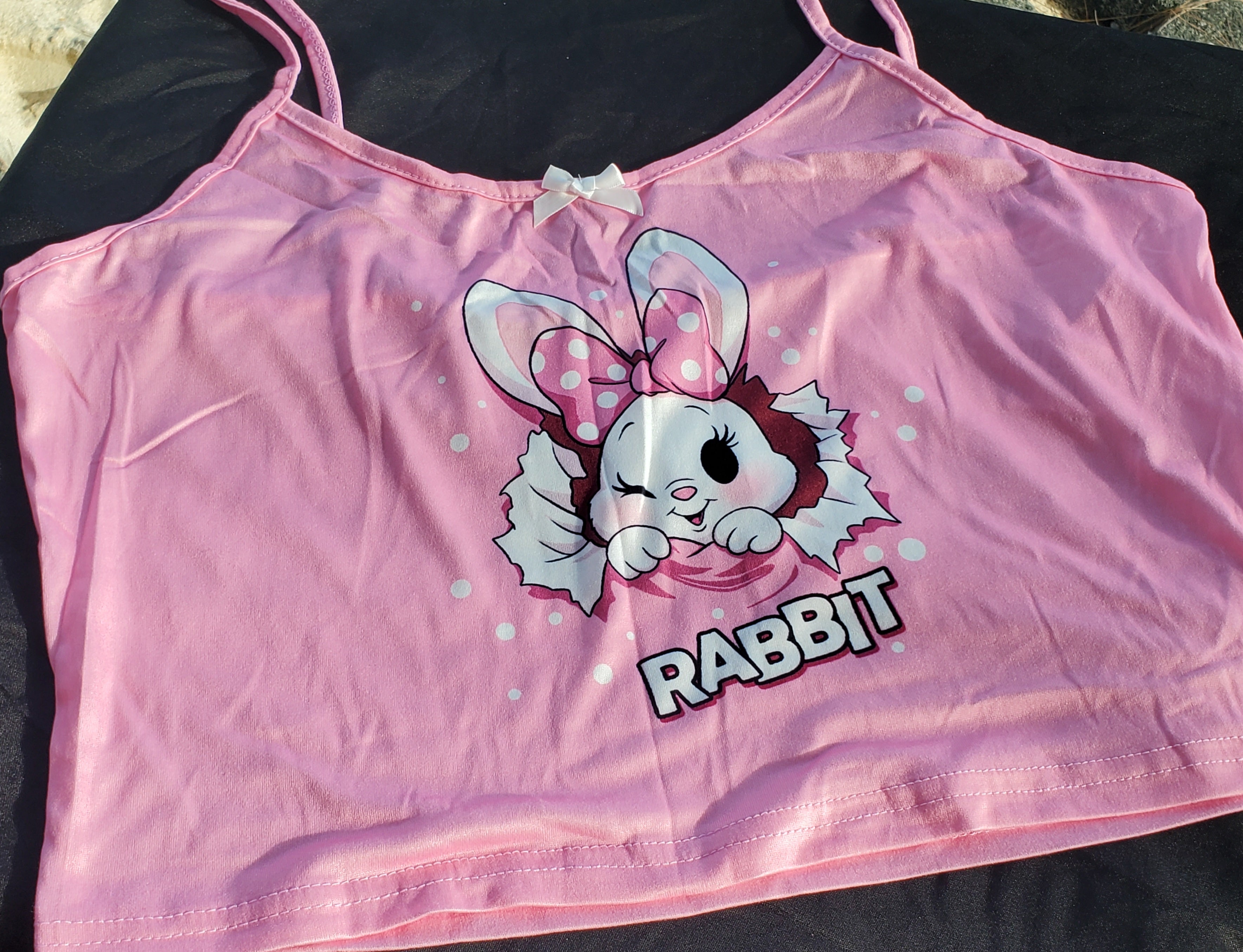 Rabbit Graphic Sleep Top