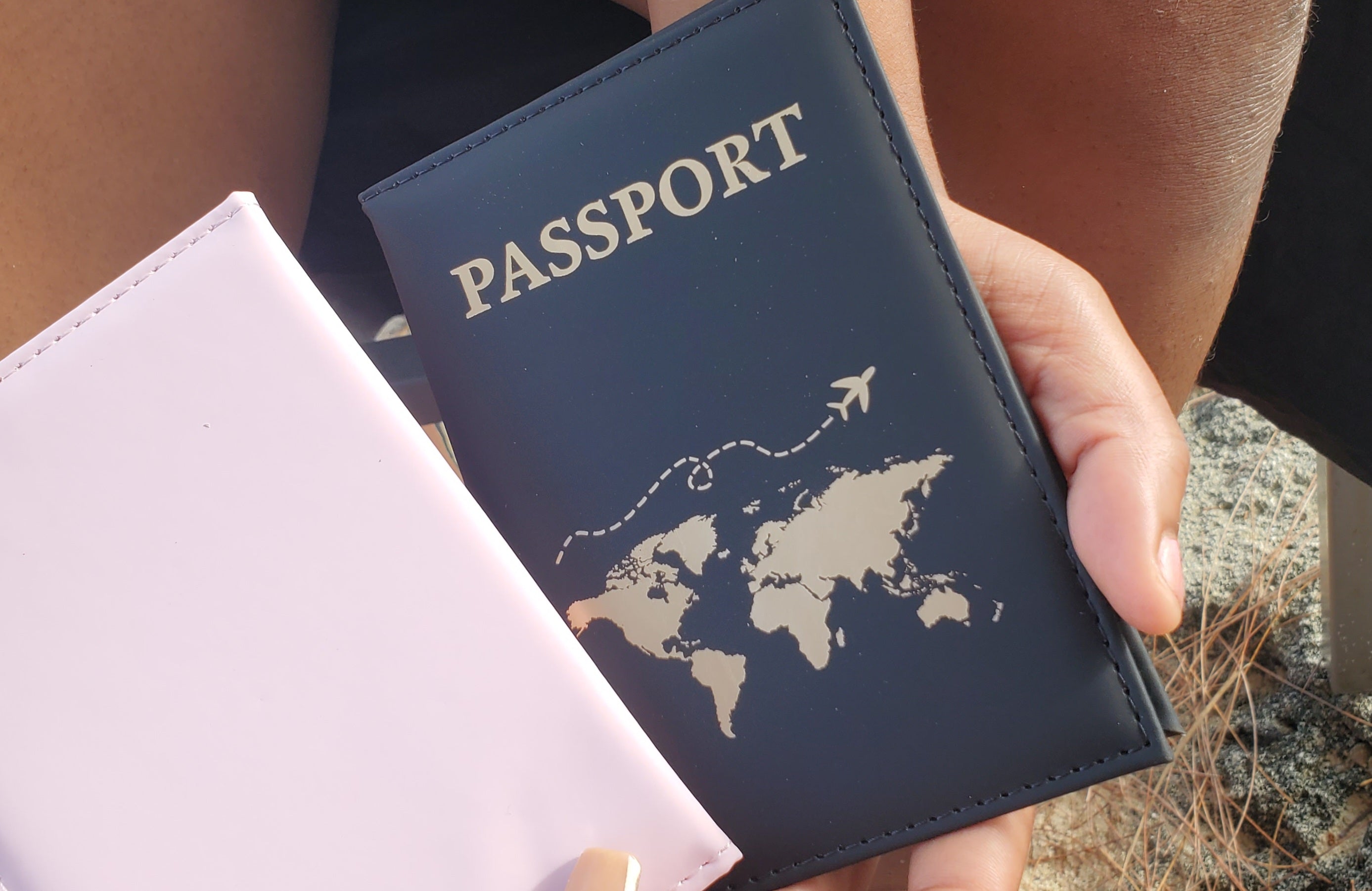 His and Hers Passport Holders